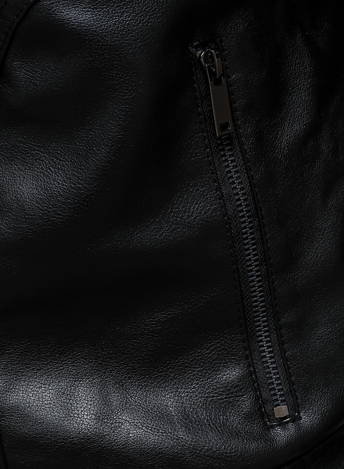 HOOD CREW Mens Faux Leather Jackets with Hood