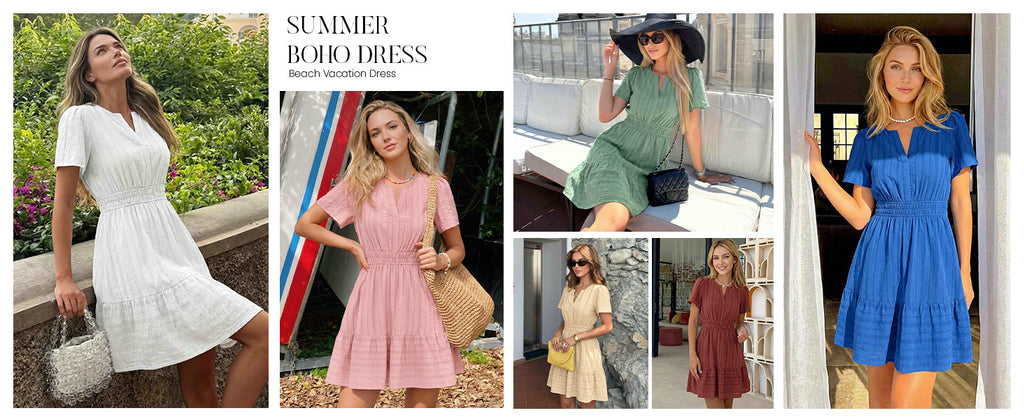 BTFBM Womens Summer 2026 Casual Mini Dresses