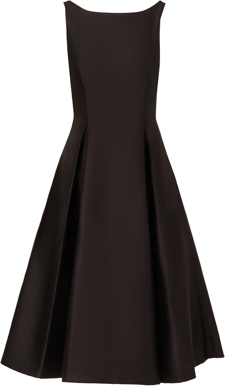 Adrianna Papell Women's Sleeveless Mid-Length Party Dress with V-Back, Black, 10