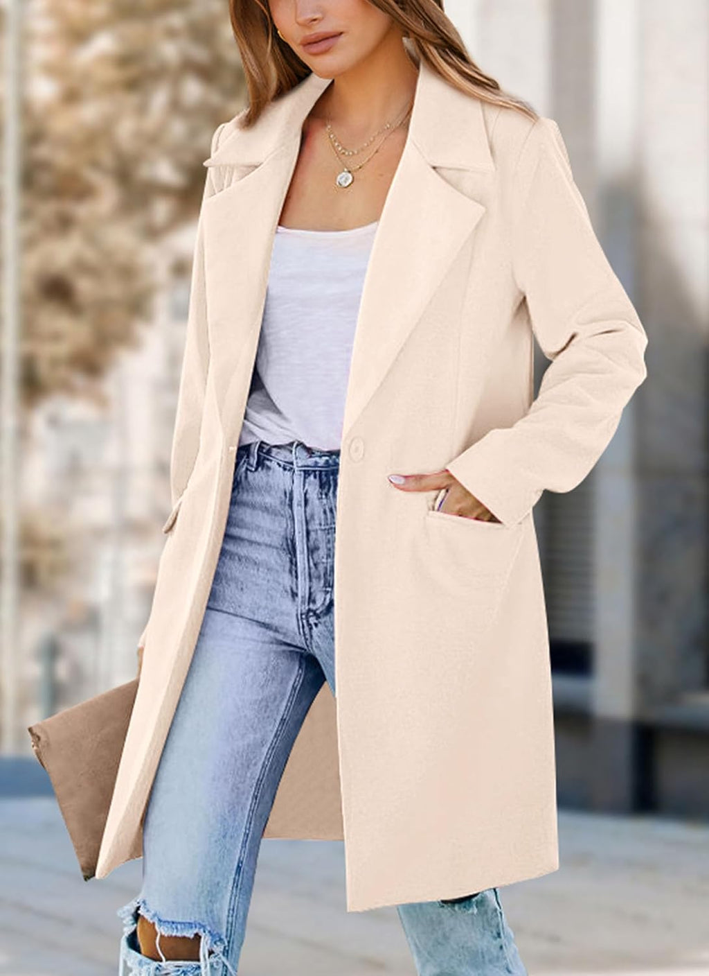 PRETTYGARDEN Women's Business Casual Long Blazer Jackets