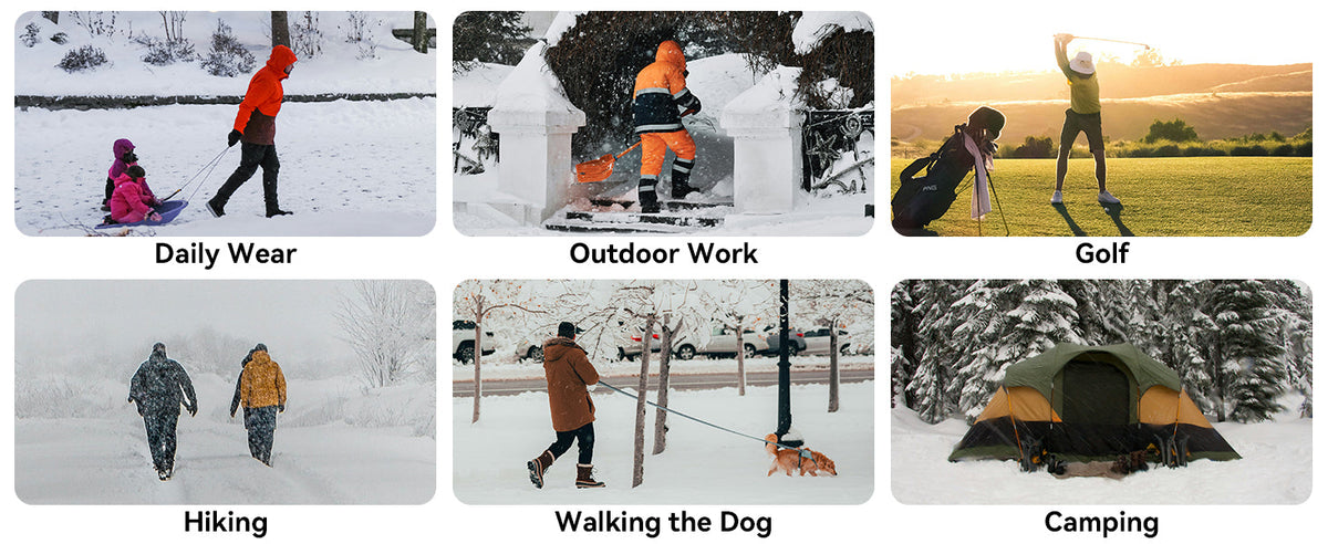 Heated Jackets for Women & Men with Battery, 15 Heating Zones, Dual Control Heating Coat for Winter Outdoor