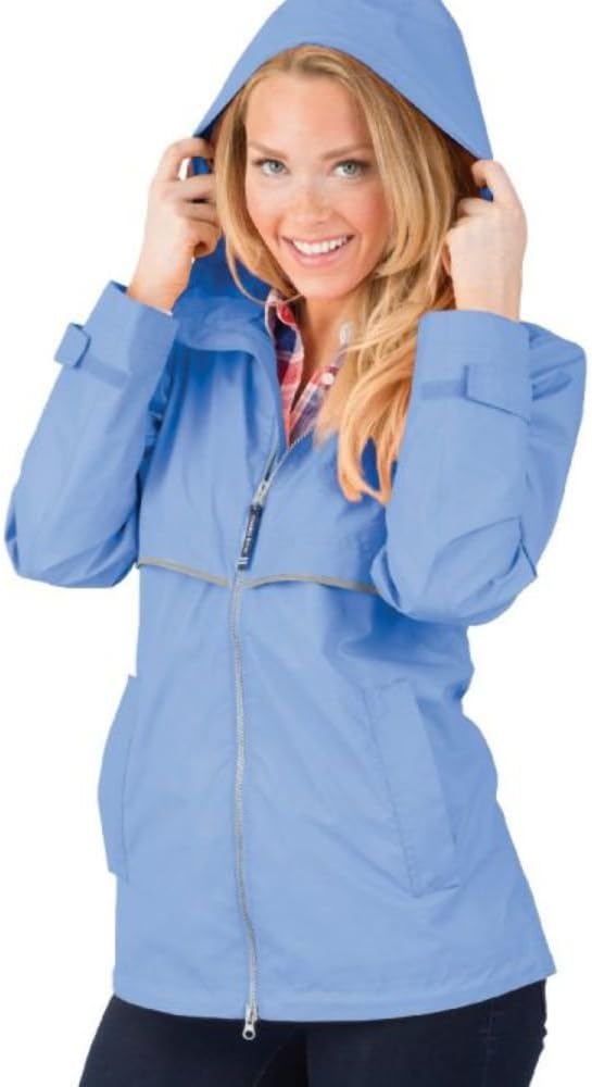 Charles River Apparel Women's New Englander Rain Jacket, Waterproof Windproof Shell with Heat-Sealed Seams