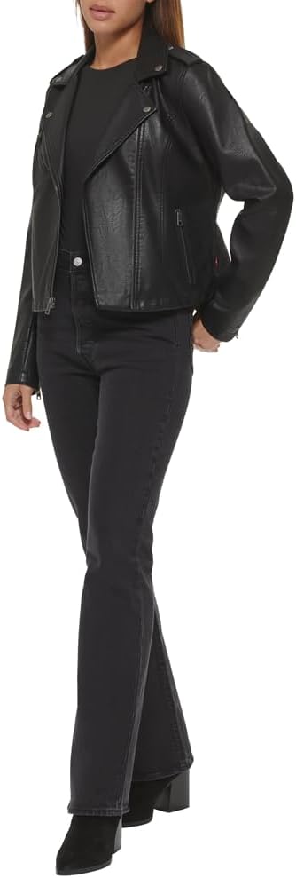 Levi's® Classic Asymmetrical Faux Leather Motorcycle Jacket