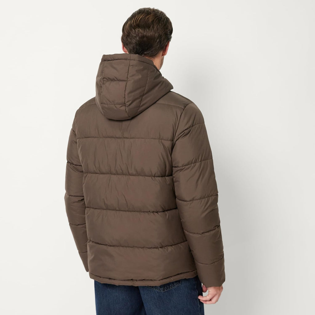 Amazon Essentials Men's Heavyweight Hooded Puffer Coat