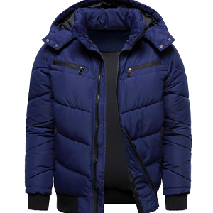 HOOD CREW Men’s Winter Coats Hooded Puffer Jackets