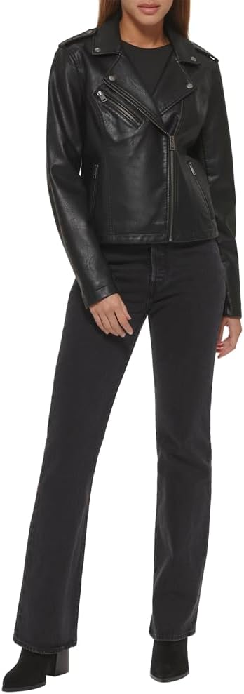 Levi's® Classic Asymmetrical Faux Leather Motorcycle Jacket